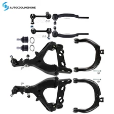 10 Front Upper & Lower Control Arm Sway Bar For Chevry Trailblazer Buick Rainier