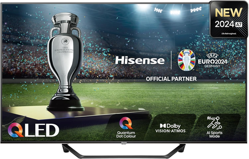 Hisense TV 43" QLED 4K 43A72NQ, Smart TV VIDAA U7, Dolby Vision, HDR 10+, Game M - Foto 1 di 12
