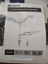 Mount-It Adjustable Monitor Mount Up to 32"" Black MI-7996 