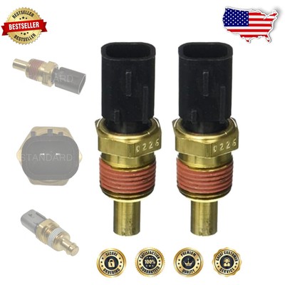 Modern Coolant Temperature Sensor Set for Efficient Vehicle Performance - 2 Pack