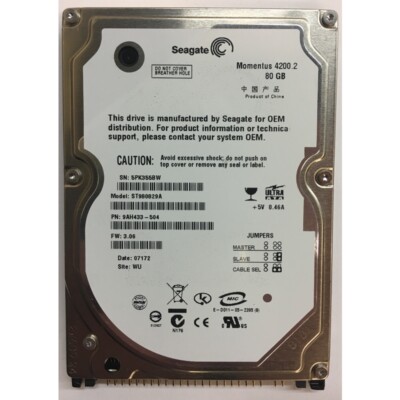 Seagate HDD IDE 80GB ST980829A 中古】Seagate HDD IDE 80GB