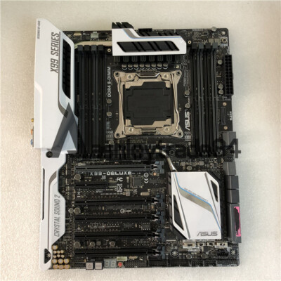 1PCS Used ASUS X99-DELUXE LGA 2011-3 DDR4 Intel X99 SATA 3.0 USB3.0 ATX RJ-45
