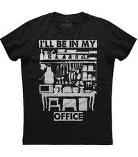 I'll Be In My Office Funny Cooking Chef Unisex Black T-Shirt