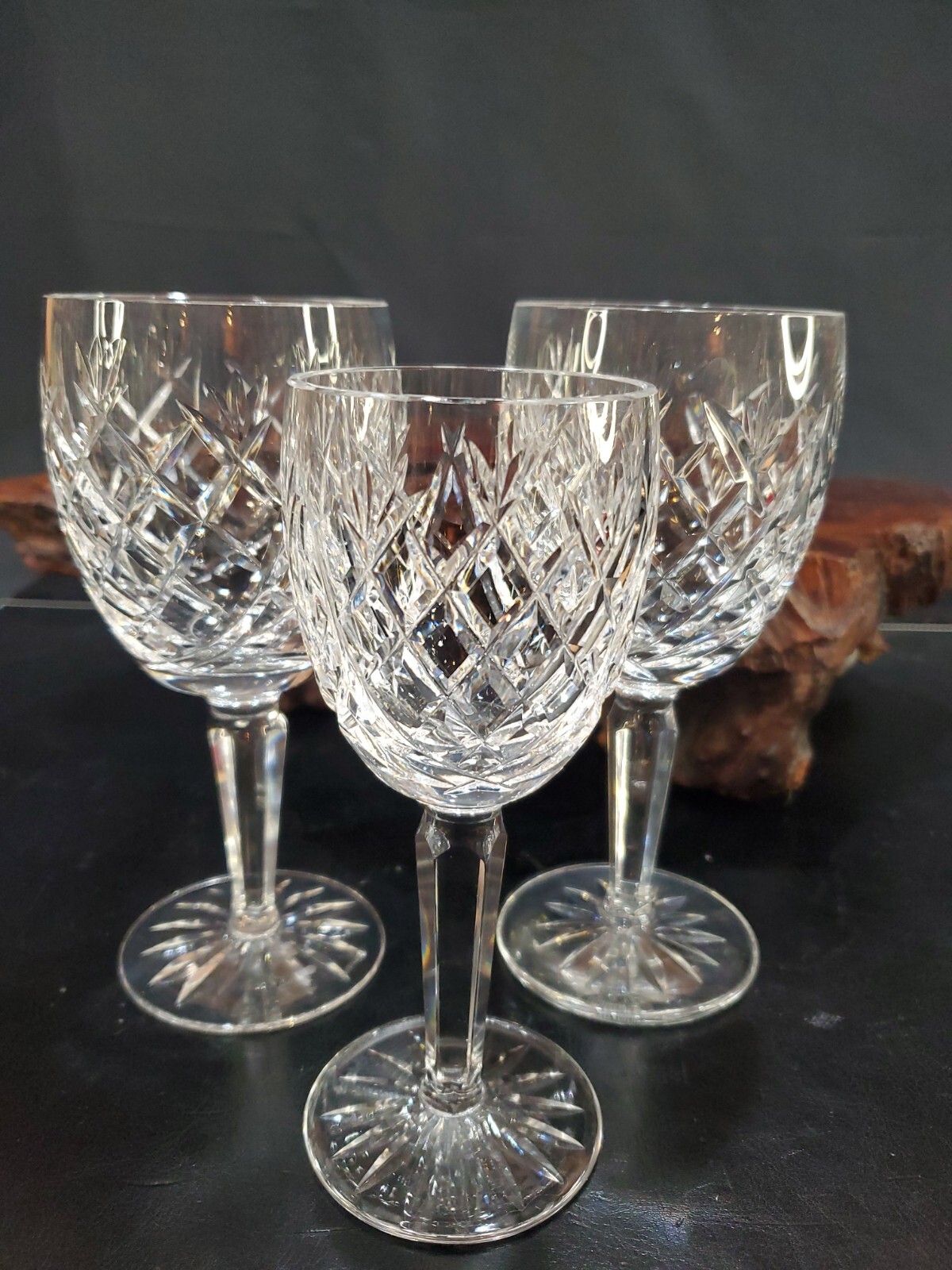 Waterford Crystal Avoca Water Goblet Cut Glasses Set of 2+1 eBay