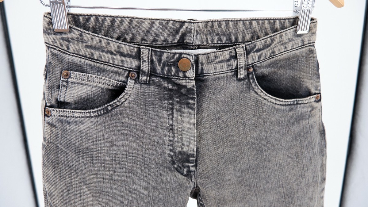 Maison Martin Margiela 1 gray denim skinny ladies 28 pants 90s