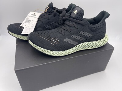 adidas Futurecraft 4D Schuhe FZ2560 Core schwarz Leinen grün EU 42 US 8 1/2 NEU