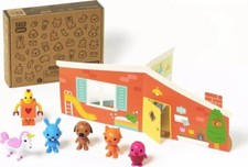 Sago Mini, Figurine Pack With 6 Toy Figures And Folding Playhouse, Kids Toys For