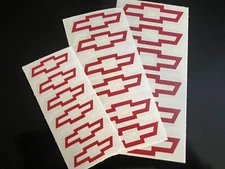 (6) Chevy Bowtie Logo Decal Wheel Center Cap Vinyl Sticker For Chevrolet Truck