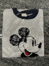 1980  s Disney Vintage Mickey Mouse Ringer Tee Tropix Togs Shirt New In Bag Large