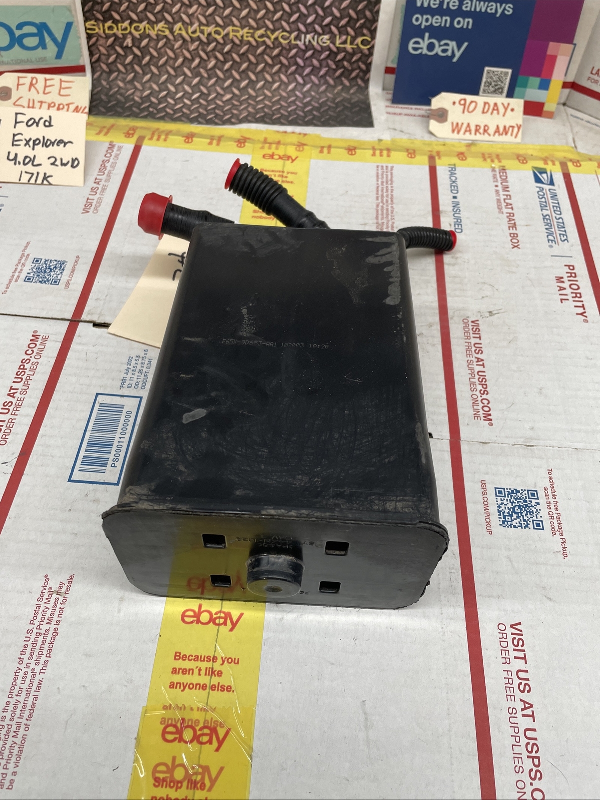 0205 FORD EXPLORER 4.0 FUEL VAPOR CHARCOAL CANISTER EVAP F5RX9D656