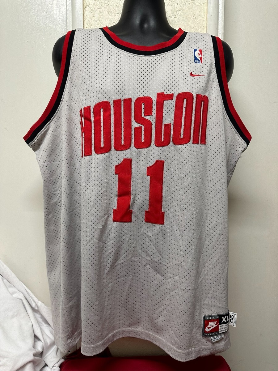 NBA Houston Rockets #11 Yao Ming Nike Jersey Men's Sz: XL Gray Red