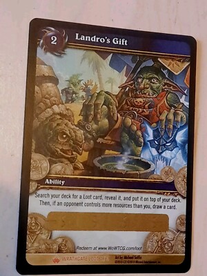 Landro's Gift Loot Card World of Warcraft Landro's Box KEY WOW TCG