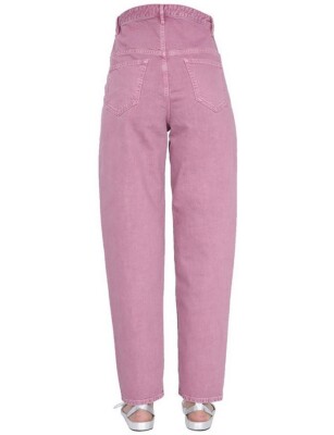【関税&送料込】Isabel Marant Pantalone Barrel Oumaya In Gab Oumaya barrel-leg jeans in brown - Isabel Marant | Mytheresa