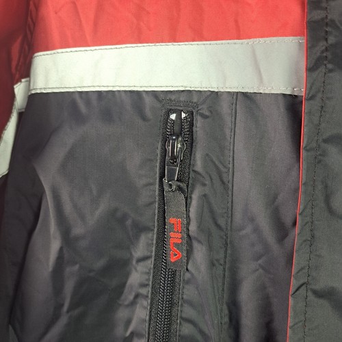 Vintage Fila Jacket Mens Medium Red Black Italia 1923 Ski Snow Pockets 6753 - Bild 10 von 14
