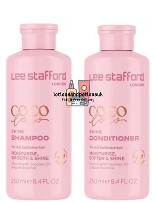 Lee Stafford COCO LOCO Agave SHINE Shampoo UND Conditioner 250ML