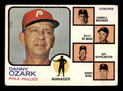 1973 Topps Baseball #486 Phillies Manager/ Coaches VG