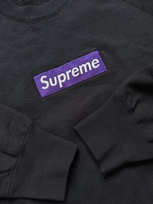 Supreme Purple On Black Box Logo XXL 2006 | eBay