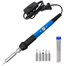 80W Soldering Iron Kit Electric Gun Adjustable Temperature Welding Solder Wire