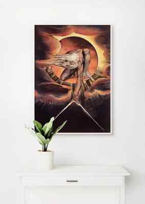 William Blake: The Ancient of Days. Fine Art Giclée Museum Luxus Geschenk Druck