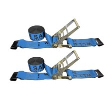 3" x 30' Ratchet Strap w/Flat Hook Heavy Duty Cargo Tie Down Straps WLL 5400 LBS