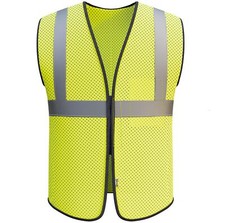 Safety Vest For Men High Visibility Class 2 2" Reflective Tape Ultra Light 3.8 O