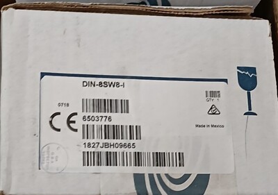NEW Crestron DIN-8SW8-I DIN Rail High-Voltage Switch with Digital Inputs