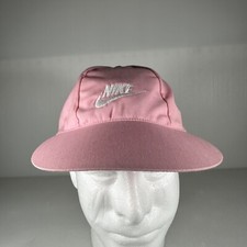 Vtg USA Made Pink Nike Hat Cap Dri-Fit Adult One Size Stretch Casual Panel