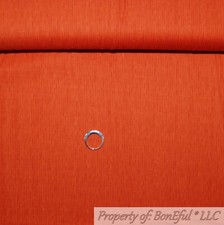 BonEful Fabric FQ Cotton Quilt Bright Orange Pumpkin Small Little Stripe Blender