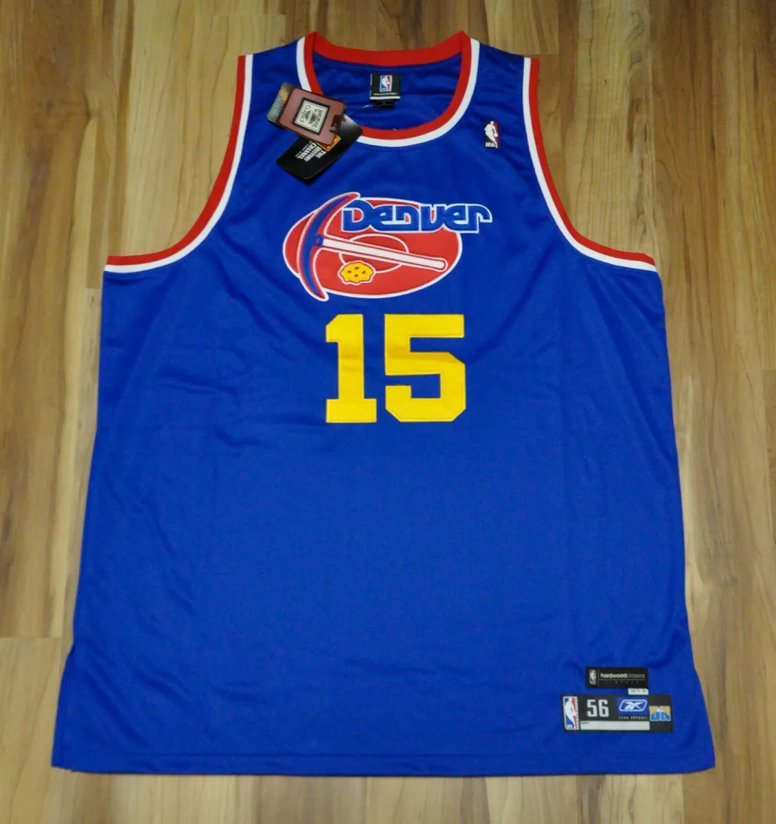 CARMELO ANTHONY MELO DENVER NUGGETS Reebok Authentic Jersey 1975 1976 HWC 56 3XL