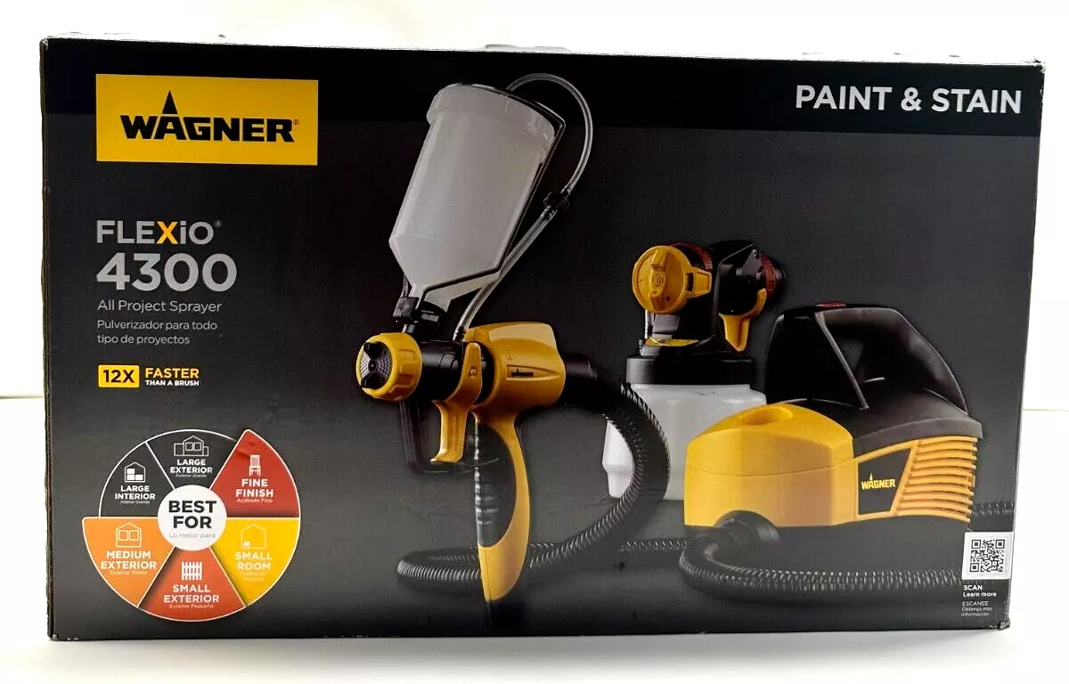 FLEXiO Paint Sprayer 4300 Gravity Feed Stationary Painting Spray Tool Project