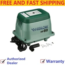 NEW! HIBLOW HP-80 LINEAR SEPTIC AIR PUMP AERATOR  - 2 YEAR WARRANTY