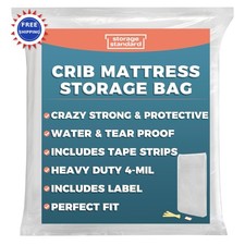 7 Inch Crib Mattress Storage Bag Waterproof  Reusable Standard Bags Moving