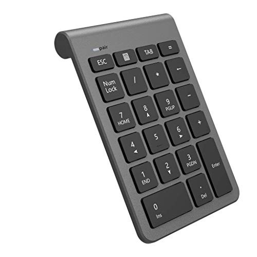 Cateck Bluetooth Wireless Numeric Keypad 22 Keys Portable Financial Number Pad