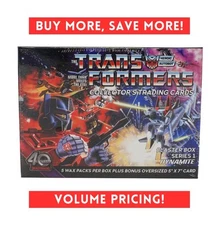 Transformers 40th Anniv HOBBY BLASTER Box (5 Pks & 1 Oversized Card)