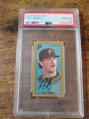 2025 Topps T205 Paul Skenes PSA 10 Gem Mint Pittsburgh Pirates Low Pop!