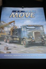 New 2008 ON THE MOVE Calendar Vintage vehicle illustrations by Mike Jeffries