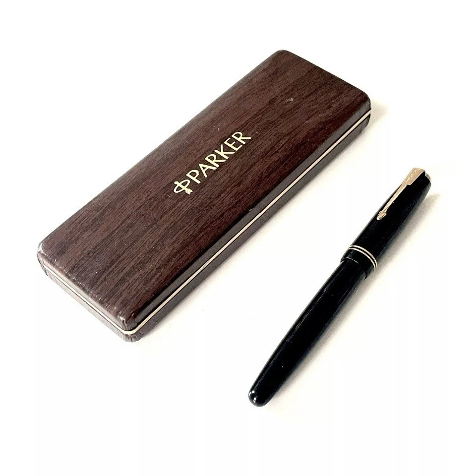 VINTAGE PARKER VACUMATIC FOUNTAIN PEN; BOX; 14K NIB - Image 4 of 4