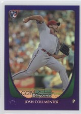2011 Bowman Draft Chrome Retail Purple Refractor Josh Collmenter #23 0c2