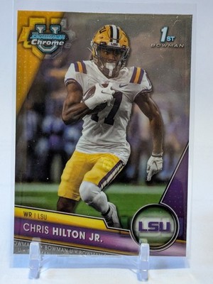 Chris Hilton Jr 2023 Bowman University Chrome 1st #95 NCAA Football LSU