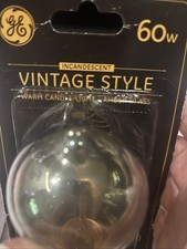 GE OLD STYLE Vintage 60 W Amber glass 1 bulb