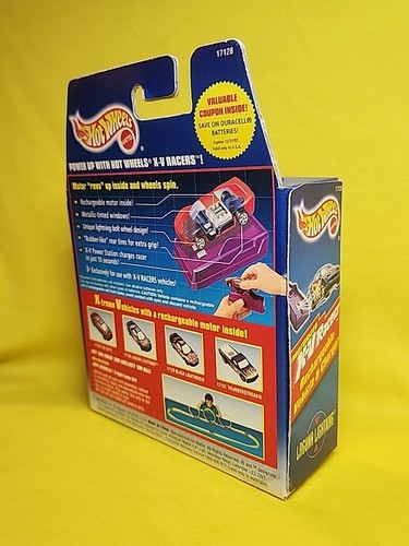 1996 Mattel Hot Wheels Motorized X-V Racers Laguna Lightning Blue NOS SEALED 🔥 - Picture 14 of 16
