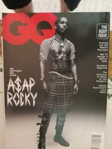 GQ Magazine June July 2021 Issue ASAP Rocky Cover Body Issue Condé Nast Barcode 