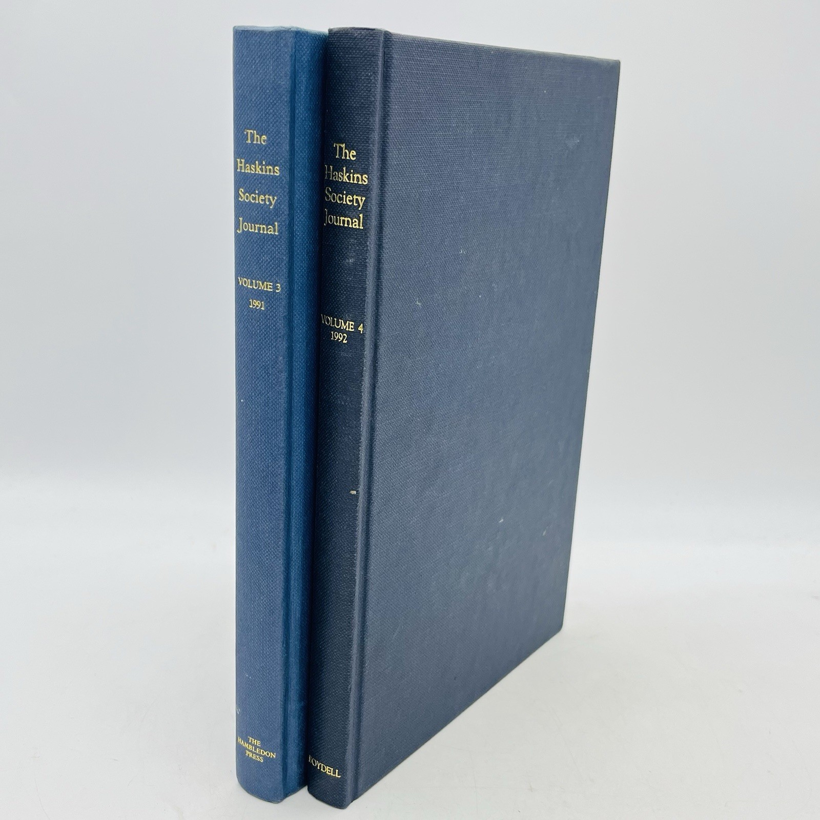 Haskins Society Journal Vol 3 1991 & Vol 4 1992 HB Medieval History