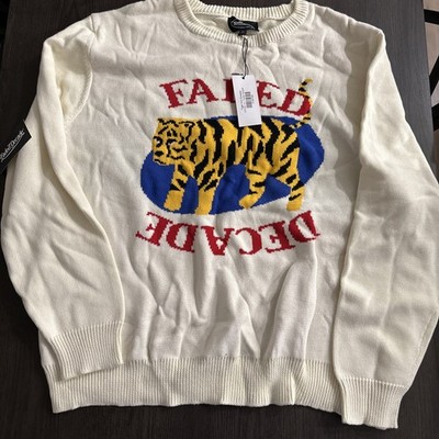 Houston Faded Decade Tiger Knit Sweater XL