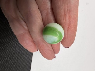 Vintage Mint Marble Swirl Shooter Marble