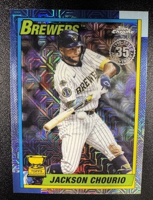 2025 Topps Update Jackson Chourio 1990 Silver Pack Mojo #U90C-35 Brewers