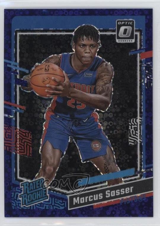 2023-24 Donruss Optic Fast Break Purple Prizm 84/99 Marcus Sasser Rookie RC 4k8