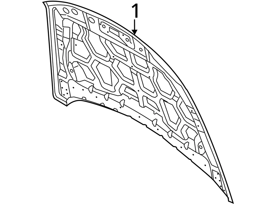 (LOCAL PICKUP ONLY) Hood Fits 13-19 TAURUS 2622381 - Image 4 of 4