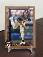2025 Topps Series 1 Kyle Finnegan #254 Gold Parallel #'d /2025 Nationals Nats