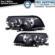 Headlight Assembly Set Fits 1999-2000 BMW 323i 2001 325i 328i 330i
